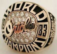 1983 MLB Championship Rings Baltimore Orioles World Series Ring