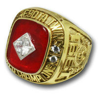 1991 MLB Championship Rings Minnesota Twins World Series Ring