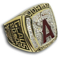 2002 MLB Championship Rings Anaheim Angels World Series Ring