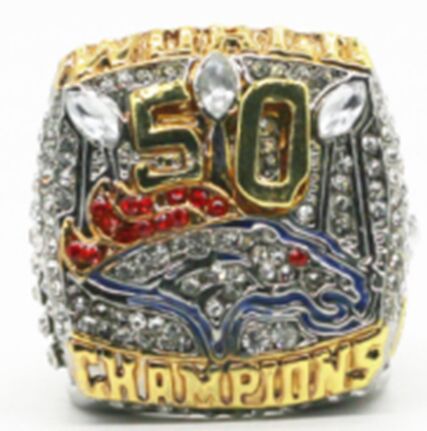 2015-2016 Denver Broncos NFL Super Bowl 50th Champions Rings