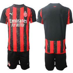 2025-26 AC Milan Blank Black Home Soccer Club Jersey
