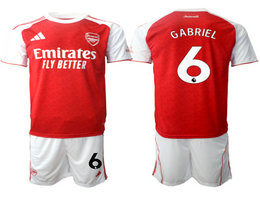 2025-26 Arsenal #6 GABRIEL home Soccer Club Jerseys