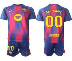 2025-26 Barcelona any name home Soccer Club Jersey