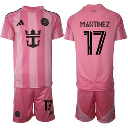 2025-26 Inter Miami CF #17 MARTINEZ Home Soccer Club Jersey