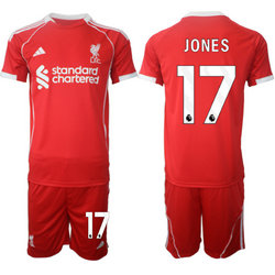 2025-26 Liverpool #17 JONES home Soccer Club Jersey