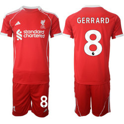 2025-26 Liverpool #8 GERRARD home Soccer Club Jersey