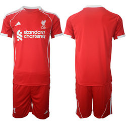 2025-26 Liverpool Blank home Soccer Club Jersey