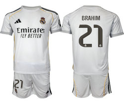 2025-26 Real Madrid #21 BRAHIM home Soccer Club Jersey