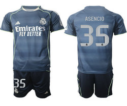 2025-26 Real Madrid #35 ASENCIO Away Soccer Club Jersey
