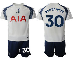 2025-26 Tottenham Hotspur #30 BENTANCUR Home Soccer Club Jersey