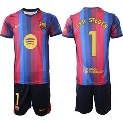 2026-27 Barcelona #1 Ter Stegen home Soccer Club Jersey