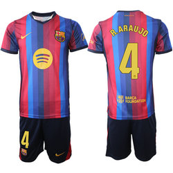 2026-27 Barcelona #4 R.Araujo home Soccer Club Jersey