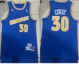 Adidas Golden State Warriors #30 Stephen Curry Hardwood Classics Authentic Stitched NBA jersey