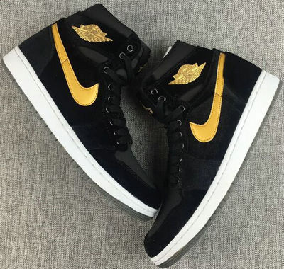 Air Jordan 1(I) Black Basketball shoes size 40-45
