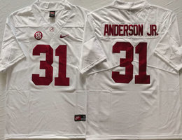 Alabama Crimson Tide #31 Will Anderson Jr White Vapor Stitched NCAA Jersey