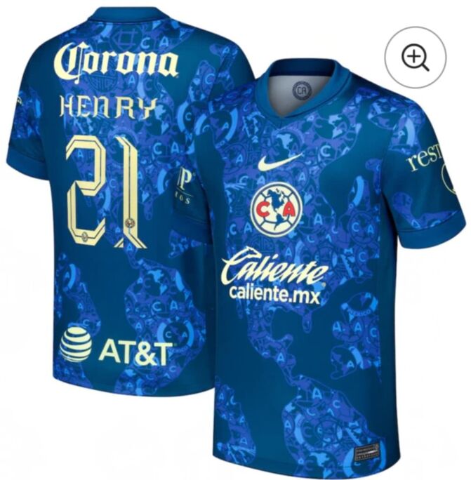 America FC #21 HENRY soccer jersey