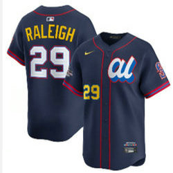 American League #29 Cal Raleigh Navy 2025 All-Star Jersey