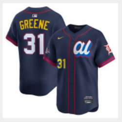 American League #31 Riley Greene Blue 2025 All-Star Baseball Jersey