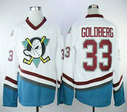 Anaheim Ducks #33 Greg Goldberg White Throwback Authentic Stitched NHL Jersey