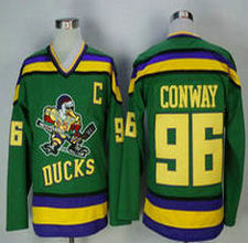 Anaheim Ducks #96 Charlie Conway Green Stitched CCM Throwback NHL Jersey