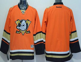 Anaheim Ducks Blank Orange Stitched NHL Jersey