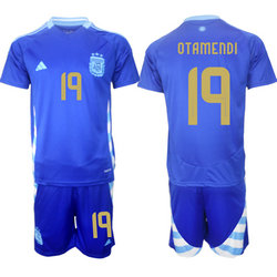 Argentina 2024-25 #19 OTAMENDI Away Soccer Jersey