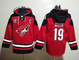 Arizona Coyotes #19 Shane Doan Red All Stitched Hooded Sweatshirt
