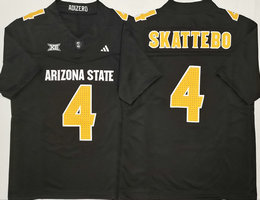 Arizona State Sun Devils #4 Cam Skattebo Blank Stitched Jersey