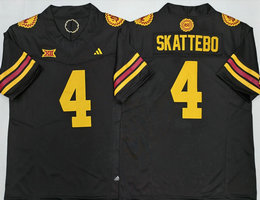 Arizona State Sun Devils #4 Cam Skattebo Special Black Stitched Football Jersey