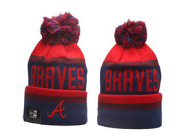 Atlanta Braves MLB Knit Beanie Hats YP 1