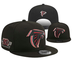 Atlanta Falcons 50th NFL Snapbacks Hats Yd 05