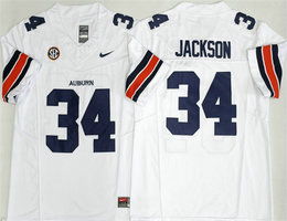 Auburn Tigers #34 Bo Jackson White 2026 Limited Stitched Jersey