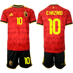 Belgium #10 E.Hazard Home 2026 World Cup Soccer jersey