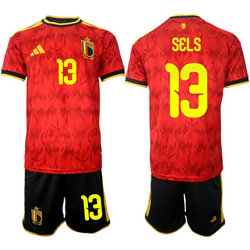Belgium #13 Sels Home 2026 World Cup Soccer jersey