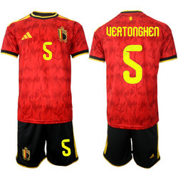 Belgium #5 Vertonghen Home 2026 World Cup Soccer jersey