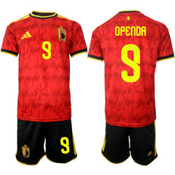 Belgium #9 Openda Home 2026 World Cup Soccer jersey