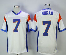Blue Mountain State #7 Alex Moran White Stitched Football Jersey