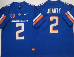 Boise State Broncos #2 Ashton Jeanty Blue 2024 F.U.S.E. Stitched Football Jersey