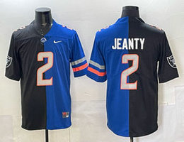 Boise State Broncos #2 Ashton Jeanty Blue and Black Stitched Football Jersey