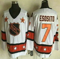 Boston Bruins #7 Phil Esposito White Throwback 2016 All star Authentic Stitched NHL Jerseys