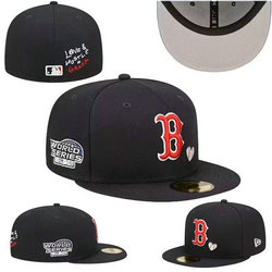 Boston Red Sox MLB Fitted hats 0594 4