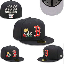 Boston Red Sox MLB Fitted hats 0594 7