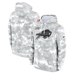 Buffalo Bills 2024 Camo Salute To Service Pullove Hoodie