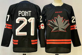 Canada #21 Brayden Point Black Olympics Hockey Stitched Jersey