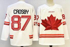 Canada #87 Sidney Crosby White Olympics Hockey Stitched Jersey
