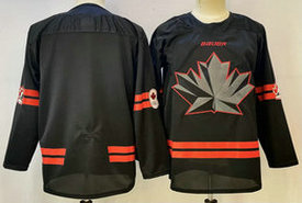 Canada Blank Black Olympics Hockey Stitched Jersey