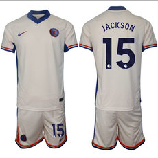 Chelsea 2024-25 #15 JACKSON away Soccer Club Jersey