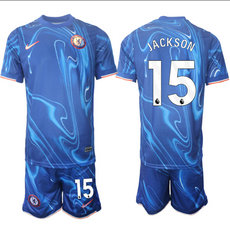 Chelsea 2024-25 #15 JACKSON home Soccer Club Jersey