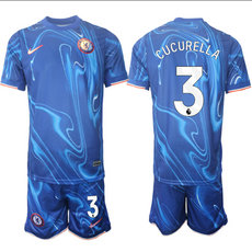 Chelsea 2024-25 #3 CUCURELLA home Soccer Club Jersey