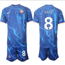 Chelsea 2024-25 #8 ENZO home Soccer Club Jersey